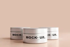 Aluminum Cosmetic Jar Mockups