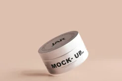 Aluminum Cosmetic Jar Mockups