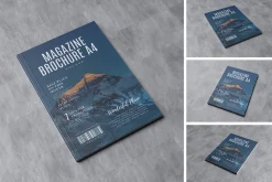 A4 MAGAZINE BROCHURE MOCKUP