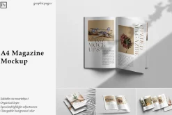 A4 Magazine Mockup