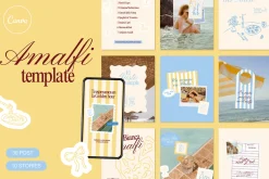 AMALFI | Canva Instagram template