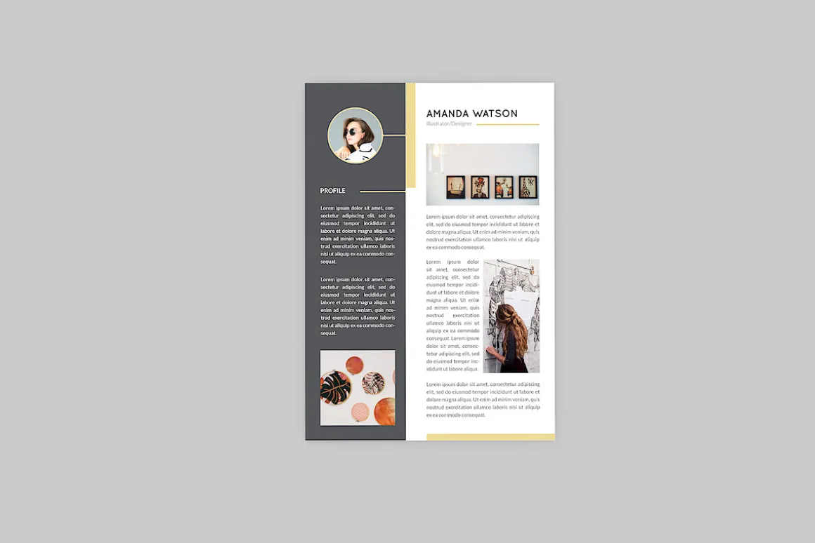 Amanda Illustrator Resume Designer