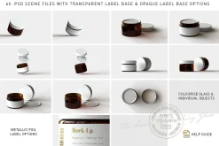 Amber Cosmetics Pot Mock-Up | Vol.1