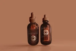 Amber Glass Dropper Bottle Mockups