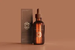 Amber Glass Dropper Bottle Mockups