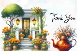 Amber Spring Cozy Home Cliparts