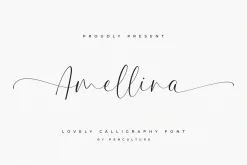 Amellina - A lovely Calligraphy Font