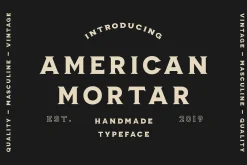 American Mortar -Vintage Font Family