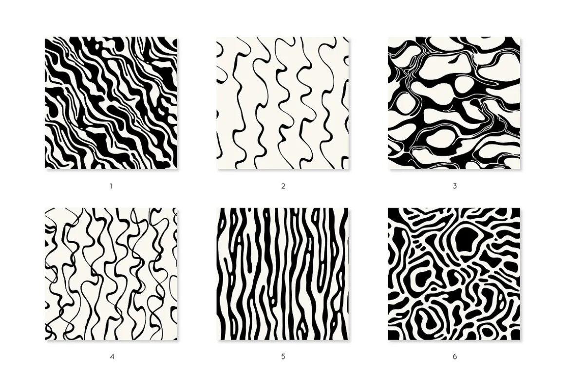 Amorphous Seamless Patterns Set