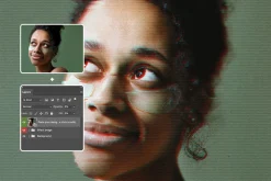 Anaglyph Distortion Photo Effect