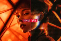 Anaglyph Distortion Photo Effect