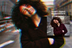 Anaglyph Distortion Photo Effect