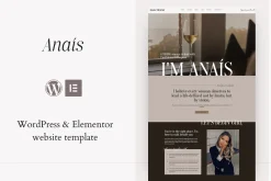 Anais | WordPress, Elementor pro