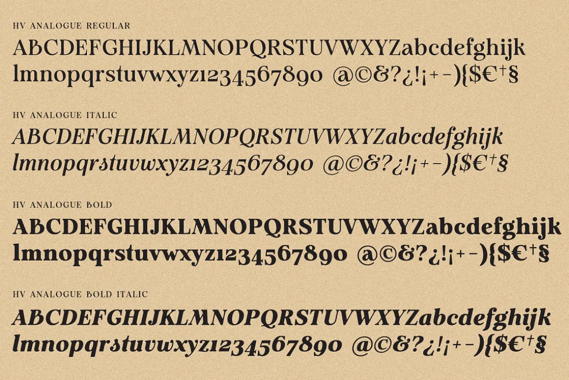 Analogue - Humanist Retro Serif