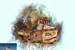 Ancient Artwork Photoshop Action