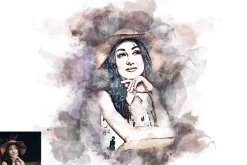 Ancient Watercolor Painting Action
