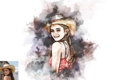 Ancient Watercolor Painting Action