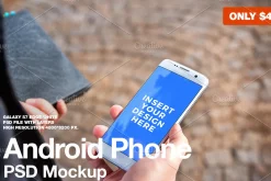 Android Phone Galaxy S7 Edge Mockup