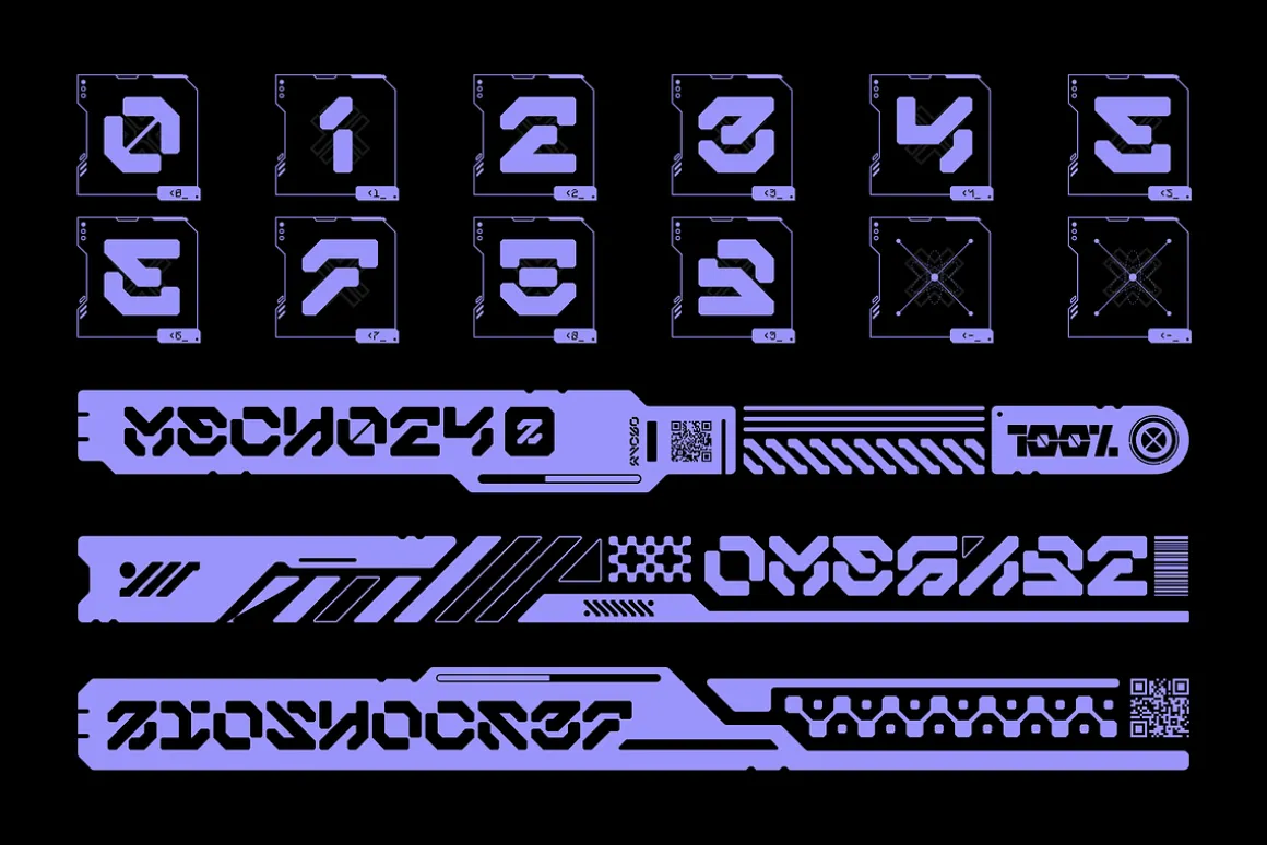 ANERO MECHA Typeface