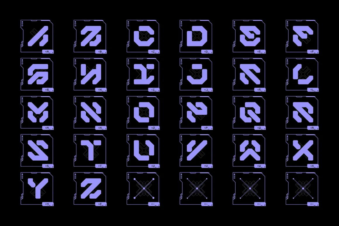 ANERO MECHA Typeface