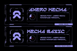 ANERO MECHA Typeface