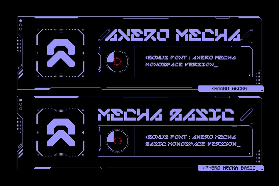 ANERO MECHA Typeface