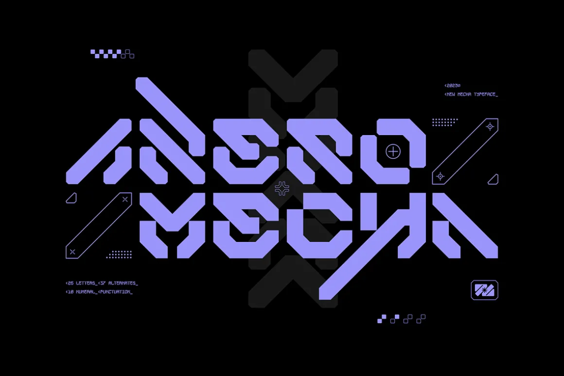 ANERO MECHA Typeface