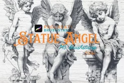 145 Angel Statues brushstamp
