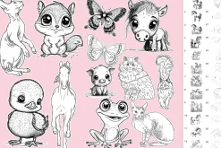 Animal brushes Procreate, Photoshop