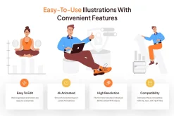 Animated Data Illustration Set