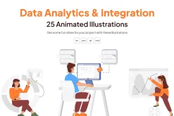 Animated Data Illustration Set