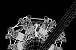 Animated Radial Engine