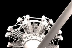 Animated Radial Engine