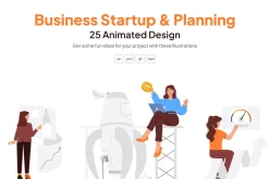 Animated Business Illustration Set