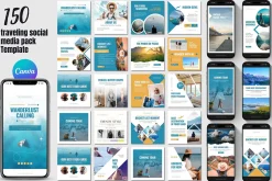 150 Animated Travel Social Media Kit