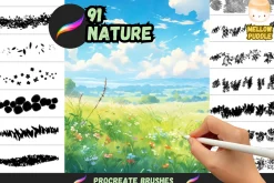 Anime Ghibli Nature Brushes