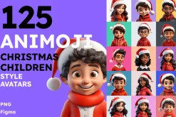 125 Animoji - Christmas Children