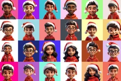 125 Animoji - Christmas Children