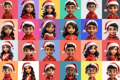 125 Animoji - Christmas Children