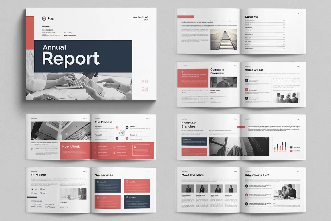 Annual Report Template Landscape