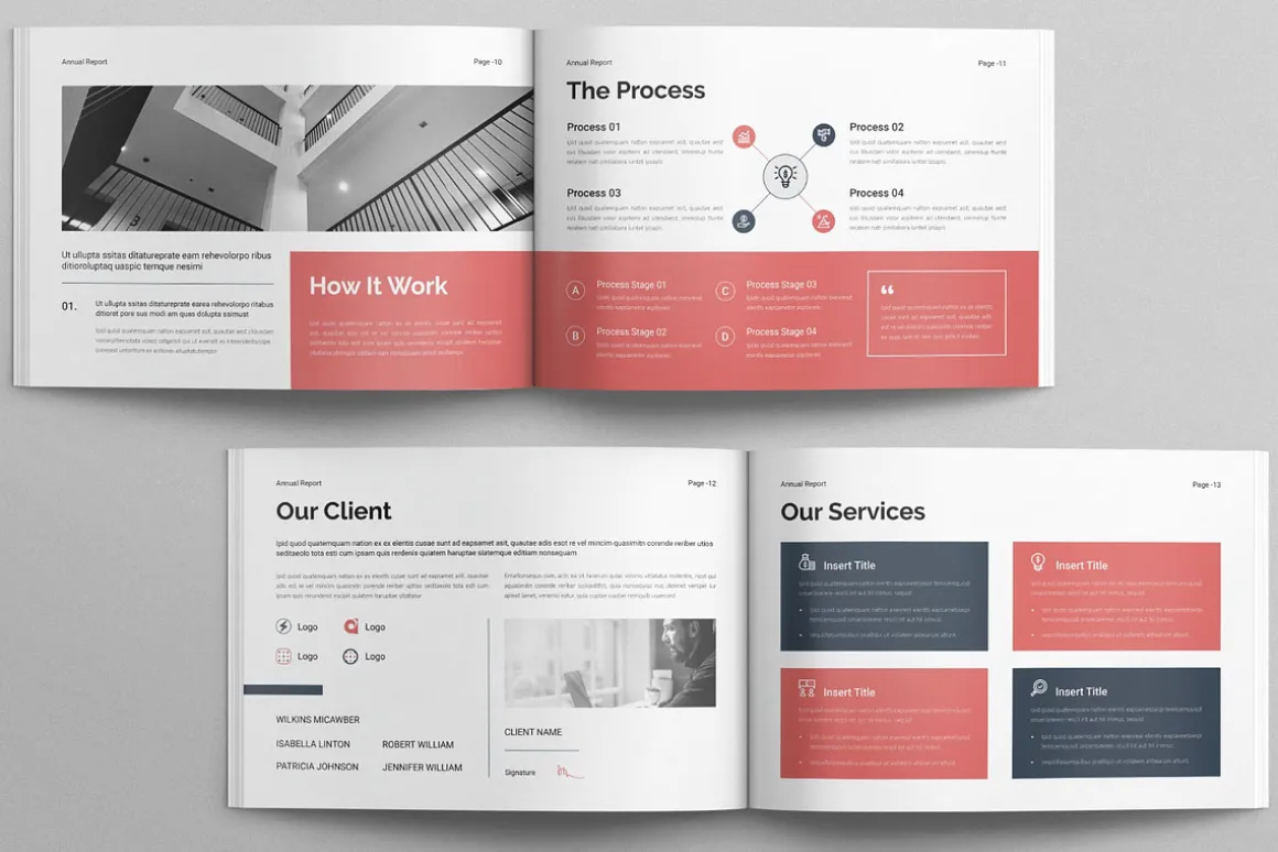 Annual Report Template Landscape