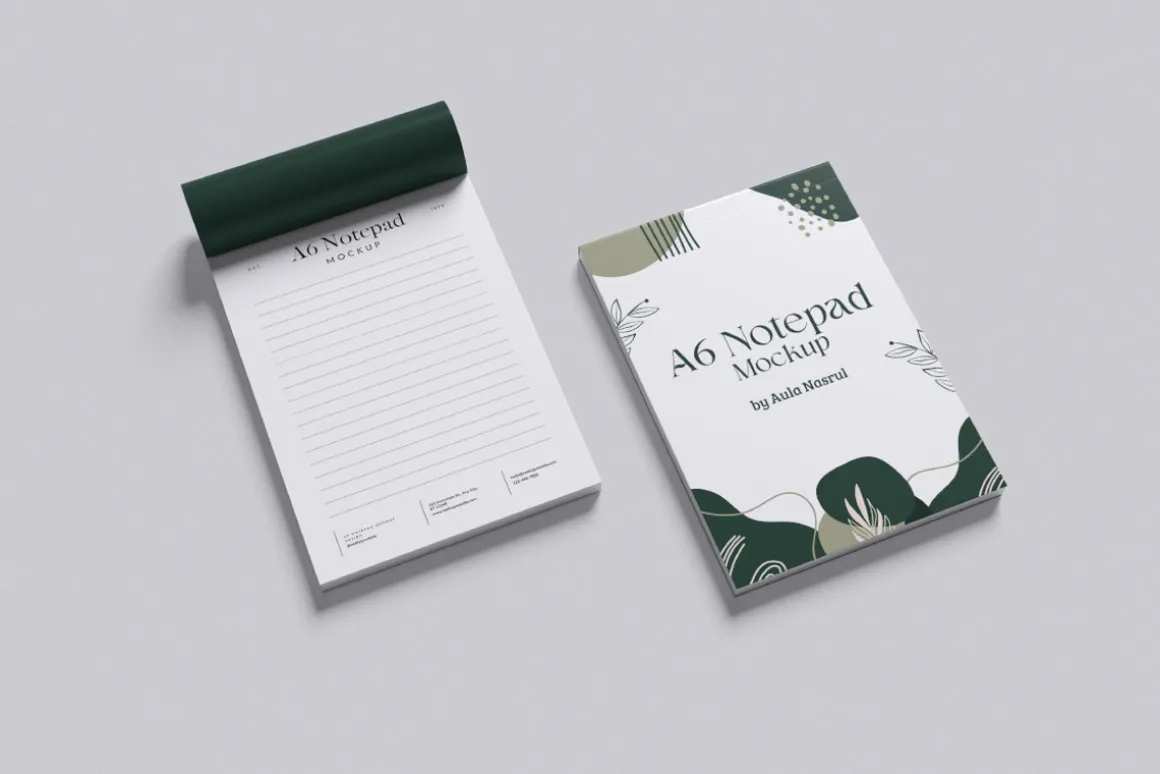 A6 Notepad Mockup