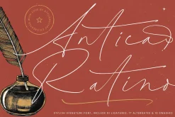 Antica Ratino Stylish Signature Font