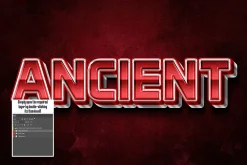 Antique 3D Text Effect
