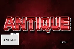 Antique 3D Text Effect