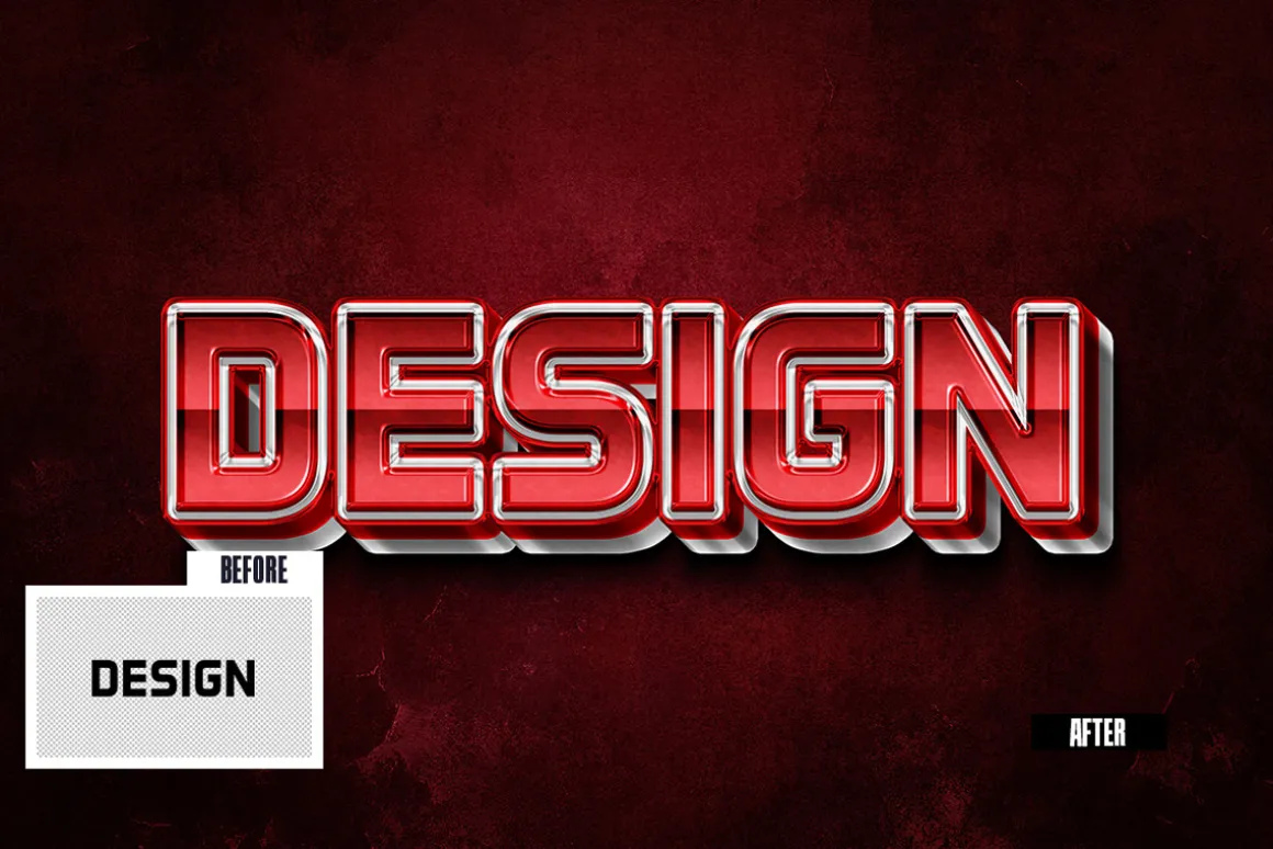 Antique 3D Text Effect