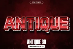 Antique 3D Text Effect