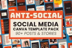 Anti-Social Social Media Canva Pack
