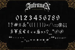 Antraxen for Tattoo & Liquor Brand
