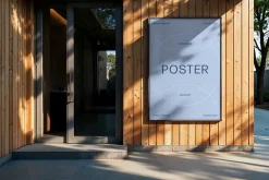 A4 Outdoor Poster Mockup